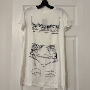 Floerns White Nightgown - Funny. NWT